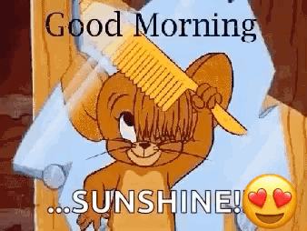 Disney Good Morning Sunshine Jerry GIF