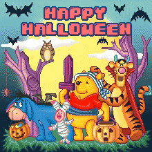 Disney Halloween Pooh GIF