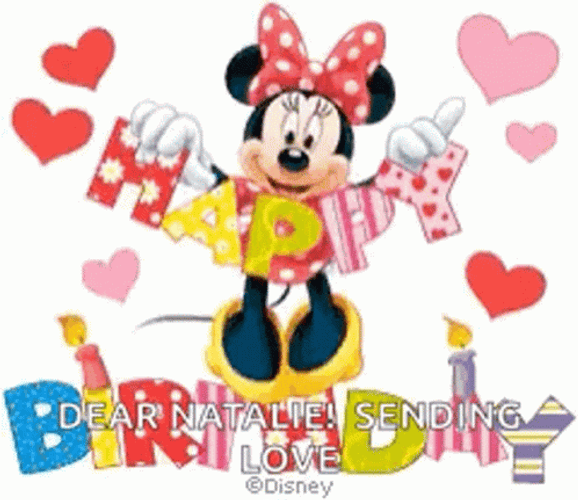 Disney Happy Birthday Banner GIF