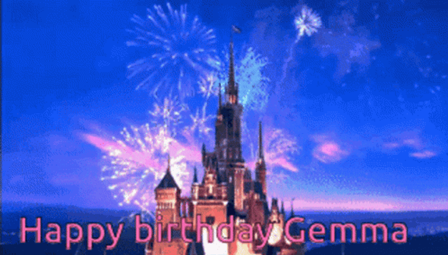 Disney Happy Birthday Castle GIF