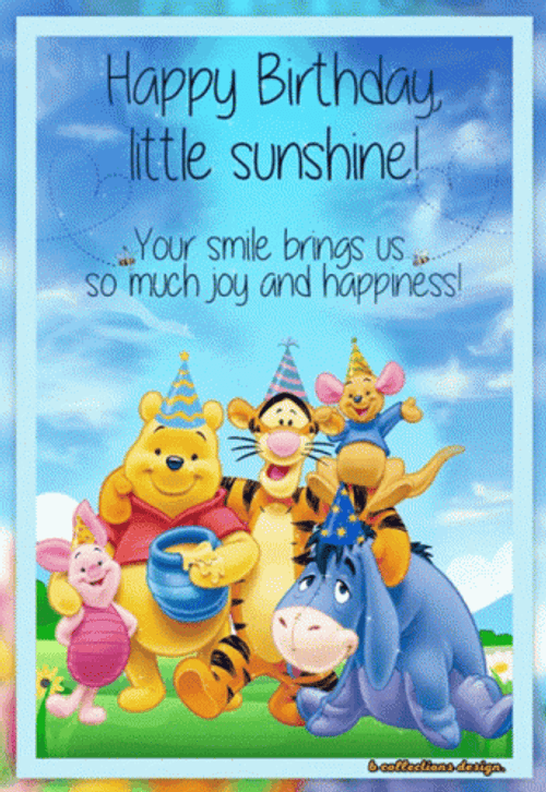 Disney Happy Birthday Little Sunshine GIF