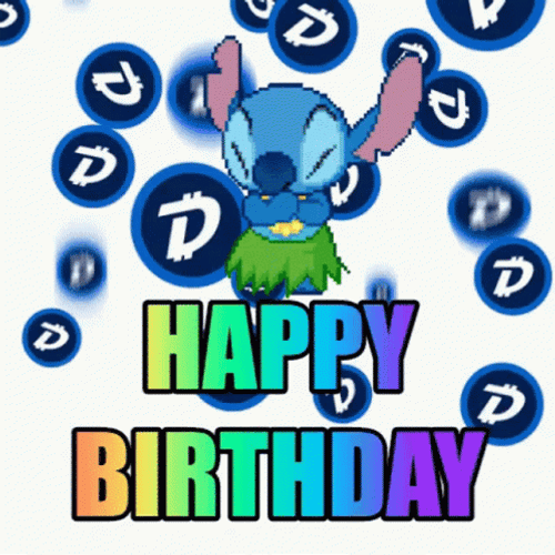 Disney Happy Birthday Stitch GIF