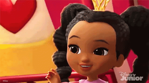 Disney Junior Doll Smiling With Tiara GIF
