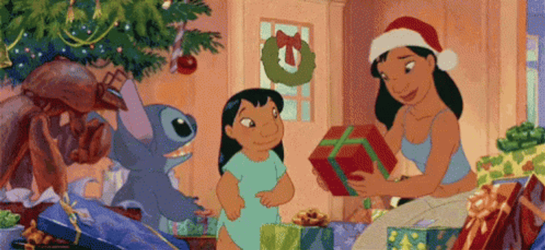 Disney Lilo And Stitch Exchange Christmas Gift GIF