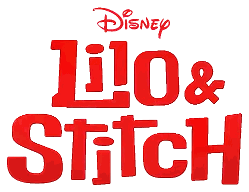 Disney Logo Saying Lilo & Stitch in Red
