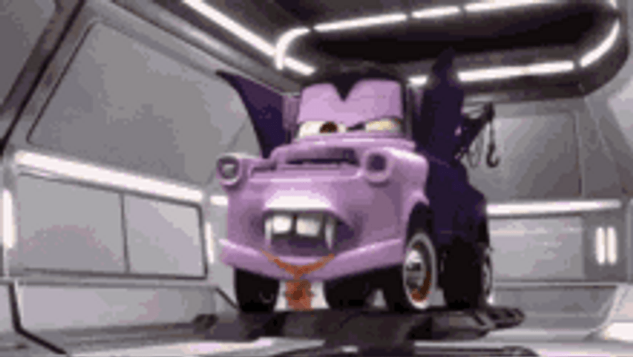 Disney Pixar Animated Funny Car Tow Mater GIF