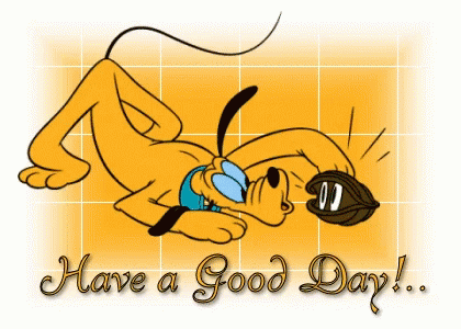 Disney Pluto Clam Have A Good Day GIF