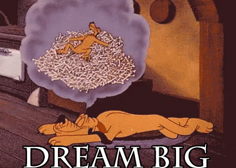 Disney Pluto Dream Big GIF