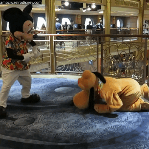 Disney Pluto Mickey Mouse Mascot GIF
