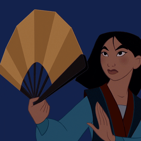 Disney Princess Mulan Pointing Sword GIF