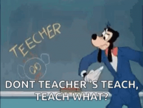 Disney Teacher Goofy In Classroom GIF
