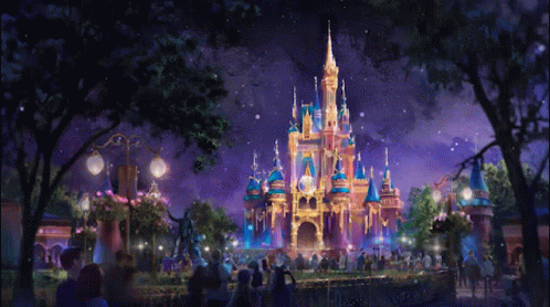 Disney World Castle Animation GIF