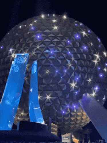 Disney World Colorful Globe GIF
