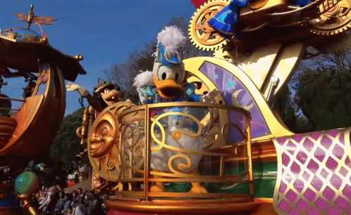 Disney World Donald Duck Mascot GIF