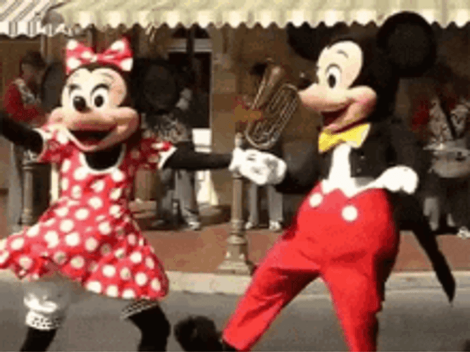 Disney World Mickey & Minnie Dance GIF