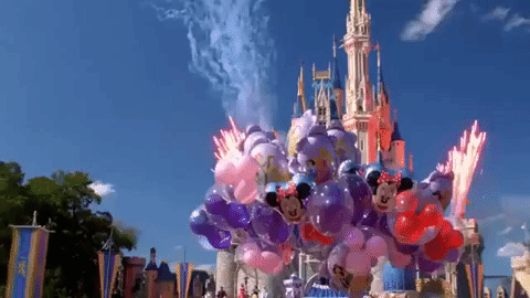 Disney World Mickey Mouse Balloons GIF