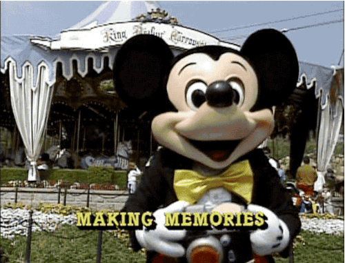Disney World Vintage Mickey Mouse Making Memories GIF