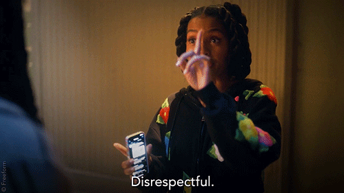 Disrespectful Finger Wag GIF