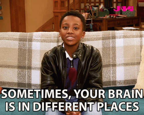 Distracted Mind Showed Different Places GIF