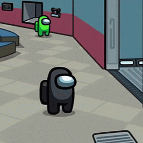 Distraction Dance Among Us Red Killing Black GIF