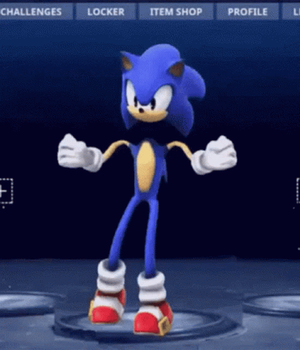 Distraction Dance Fortnite Sonic GIF