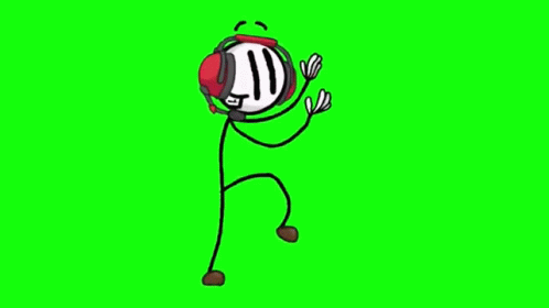 Distraction Dance Henry Stickmin Wearing Headphones GIF