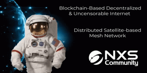 Distributed Satellite-based Mesh Network Nexus Astronaut GIF