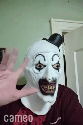 Disturbing Demon Costume GIF