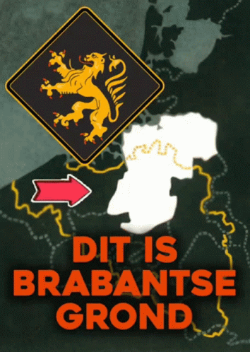 Dit Is Brabantse Grond Poster with Map