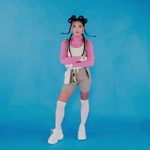 Ditto Animated Text Retro Future Girl GIF