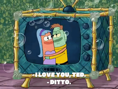 Ditto Couple Laughing Squiditis Spongebob GIF