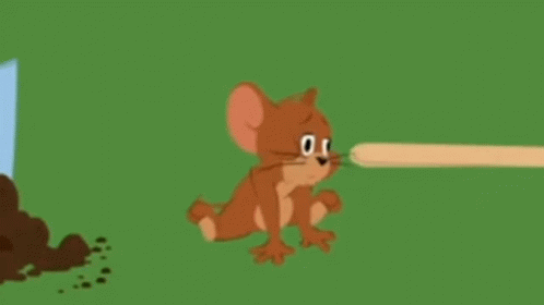 Dizzy Jerry Mouse Sitting On Ground GIF