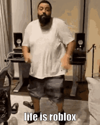 Dj Khaled Dancing Life Is Roblox Meme GIF