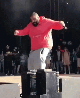 Dj Khaled Dancing Pink Hoodie GIF