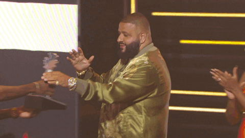 Dj Khaled Dancing Receiving Award GIF
