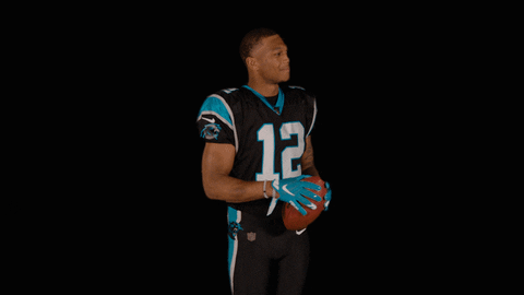 Dj Moore Holding Football GIF
