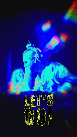 DJ Poster With Lets Go GIF