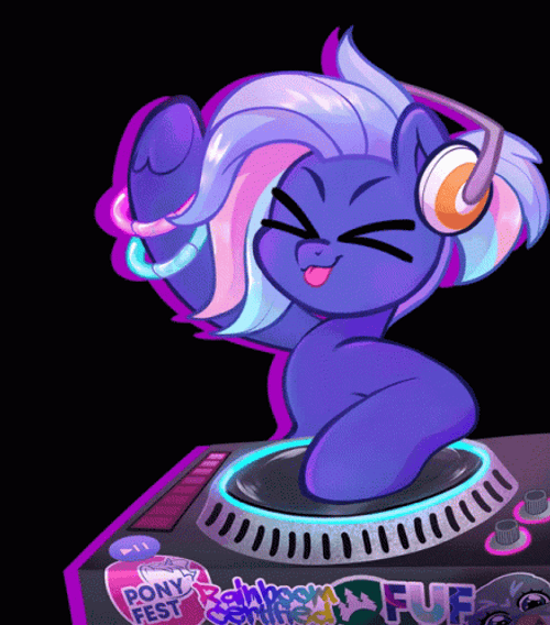 Dj Starlight Glimmer Mlp GIF