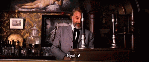 Django Christoph Waltz Nyaha GIF