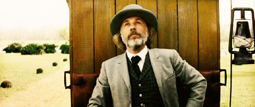 Django Dr King Schultz Thinking GIF