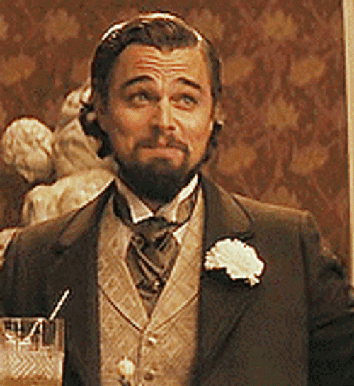 Django Leonardo DiCaprio Funny Face GIF