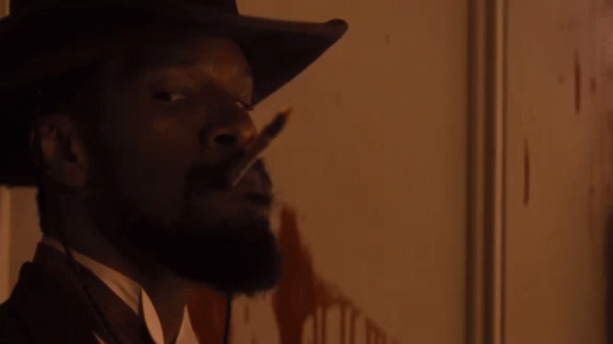 Django Smoking Jamie Foxx GIF