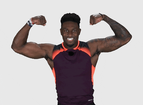 Dk Metcalf Flexing Ole Miss GIF