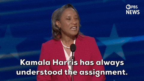 Dnc Laphonza Butler Talking About Kamala Harris GIF