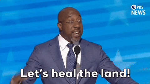 Dnc Raphael Warnock Lets Heal The Land GIF