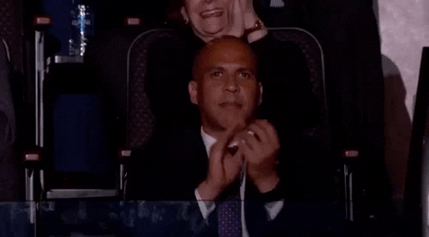 Dnc Senator Cory Booker Applauding GIF