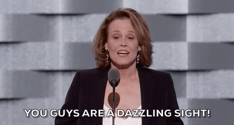 Dnc Sigourney Weaver Dazzling Sight GIF