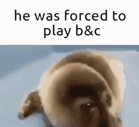 DND Forced Play B&C Seal GIF