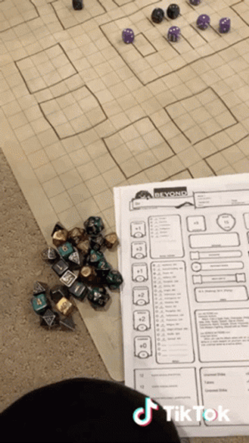 DND Playing With Cat As DM GIF