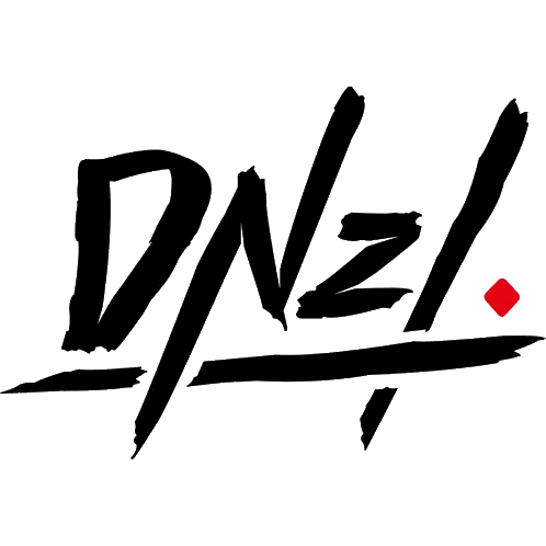 DNZL Logo with Red Square